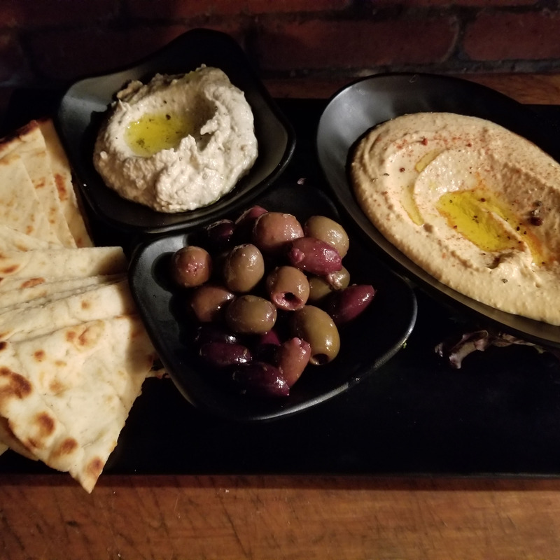 Olives and dip